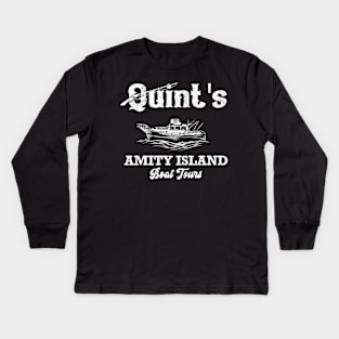 Quint's Boat Tours Kids Long Sleeve T-Shirt